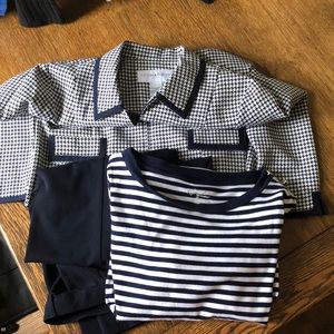 Navy/white ensemble